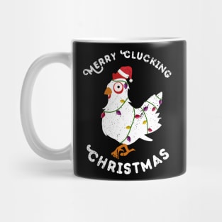 Merry Clucking Christmas Mug